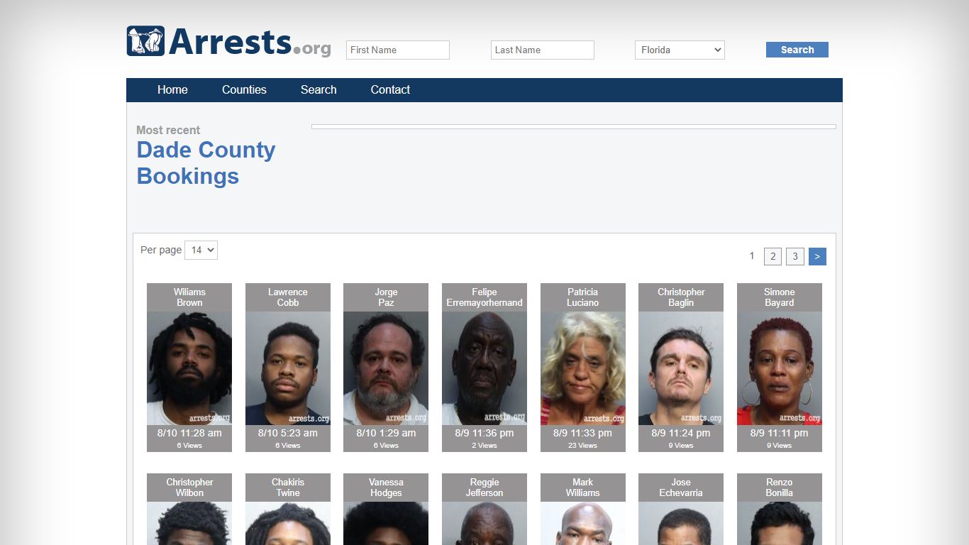 Dade County Arrests and Inmate Search